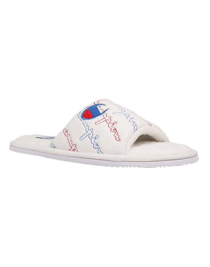 Champion Dame Hjemmesko Hvide - Hotel Slippers - Danmark URJ-924378